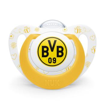 Preview: Borussia Dortmund BVB Schnullerset NUK Star 2er Set