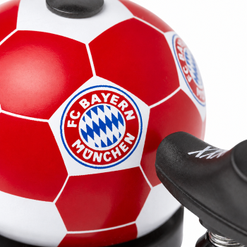 Preview: FC Bayern München Fahrradklingel Fußballform Rot/Weiß