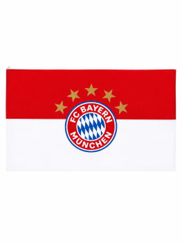 FC Bayern München Hissfahne 5 Sterne Logo 250x150 cm