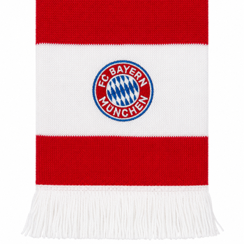 Preview: FC Bayern München Schal Classic Rot/Weiß 137x17 cm