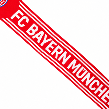 Preview: FC Bayern München Schal Home Rot/Weiß 130x17 cm