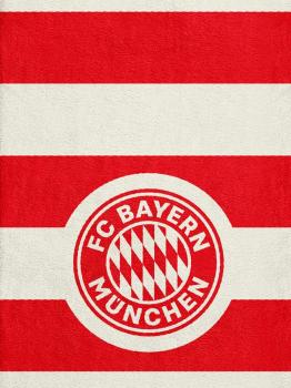 Preview: FC Bayern München Strandtuch Rot/Weiß 80x160 cm