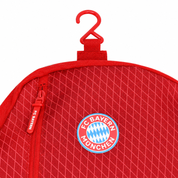 Preview: FC Bayern München Kulturbeutel Unisex Rot 2 L wasserabweisend