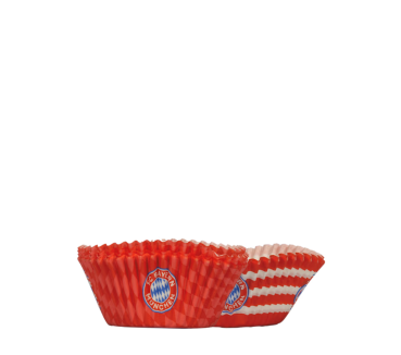 FC Bayern München Muffinförmchen 24er-Set Rot/Weiß