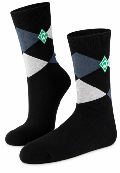 SV Werder Bremen Businesssocken "Karo" Gr. 43-46 2er-Set
