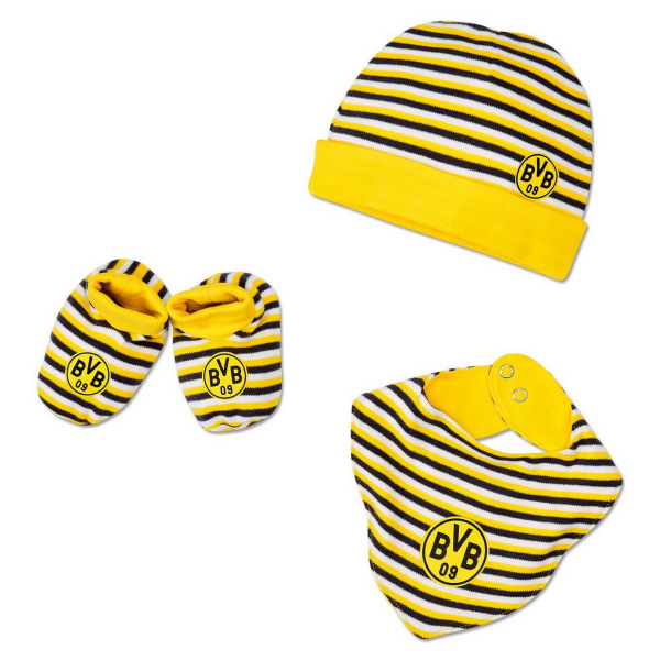 Borussia Dortmund BVB Baby Geschenkbox 6-teilig Gr. 62/68 Baumwolle