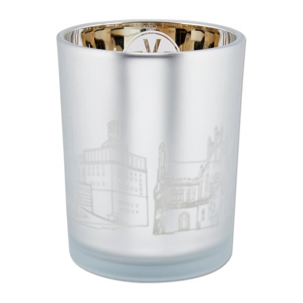 Borussia Dortmund BVB Windlicht Skyline aus Glas