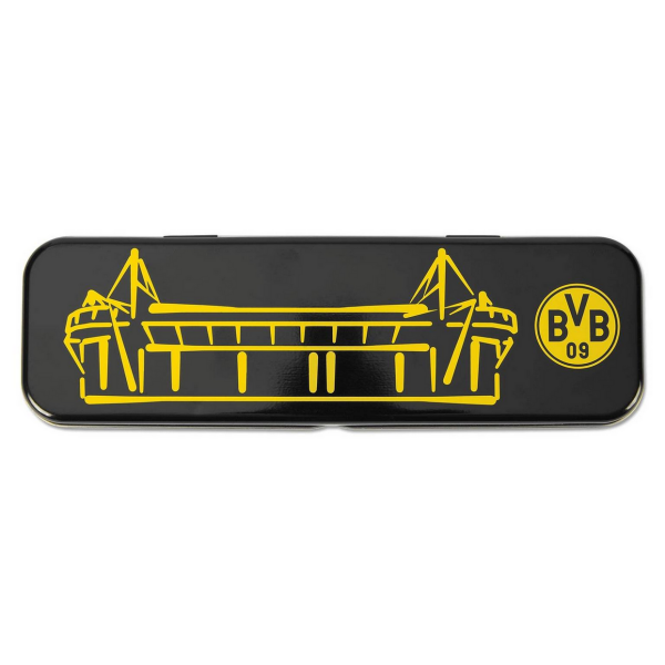 Borussia Dortmund BVB Schreibset in Metallbox mit 2 Bleistiften