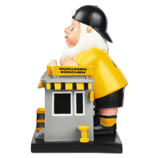 Borussia Dortmund BVB Gartenzwerg Kiosk Borussen Büdchen 22,5 cm