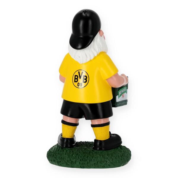 Borussia Dortmund BVB Gartenzwerg mit Bierkasten 26 cm