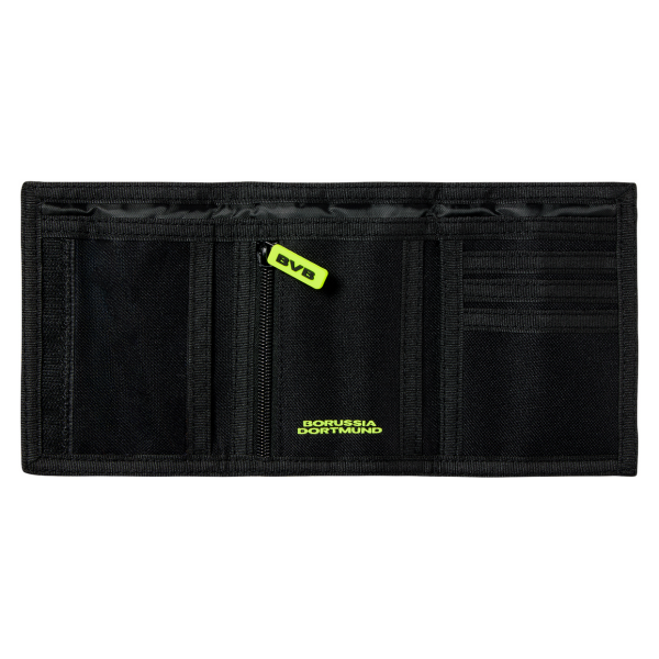 Borussia Dortmund BVB Geldbörse Neon Schwarz 10 x 14 cm