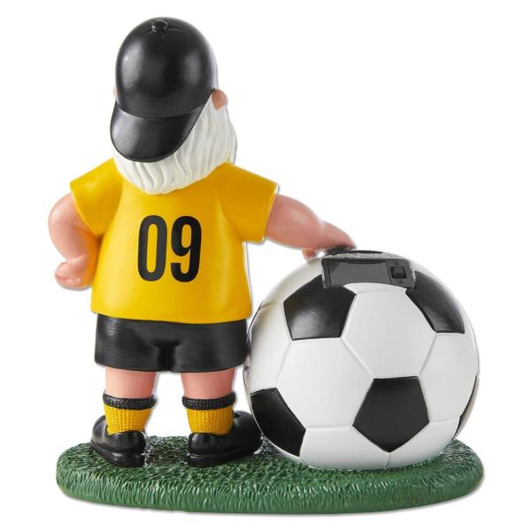 Borussia Dortmund BVB Solar-Gartenzwerg mit LED-Ball 25 cm