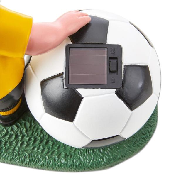 Borussia Dortmund BVB Solar-Gartenzwerg mit LED-Ball 25 cm