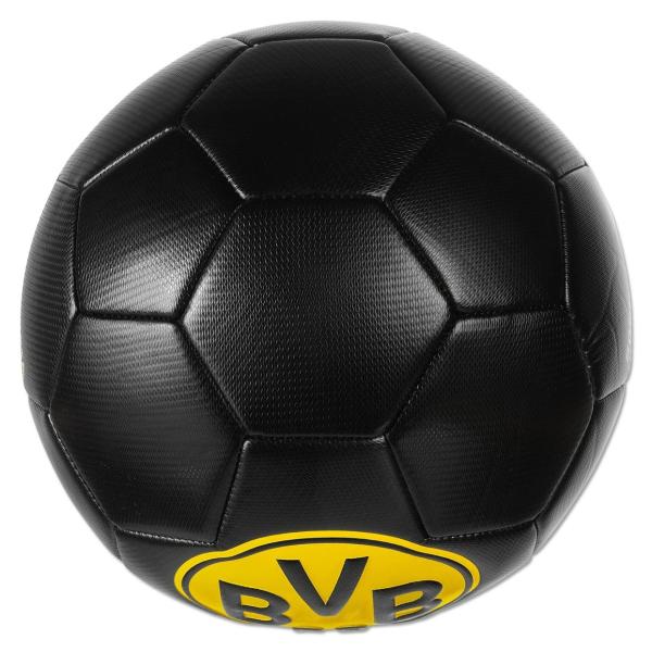 Borussia Dortmund BVB Fußball Schwarz Embossed Gr. 5 mit Logo
