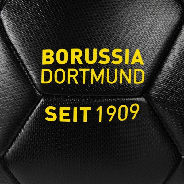 Borussia Dortmund BVB Fußball Schwarz Embossed Gr. 5 mit Logo