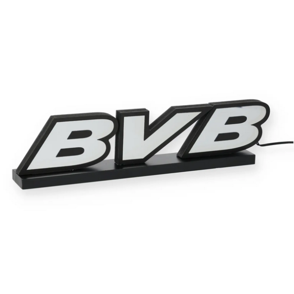Borussia Dortmund BVB LED-Leuchtschild Gelb 32 cm mit USB-Kabel