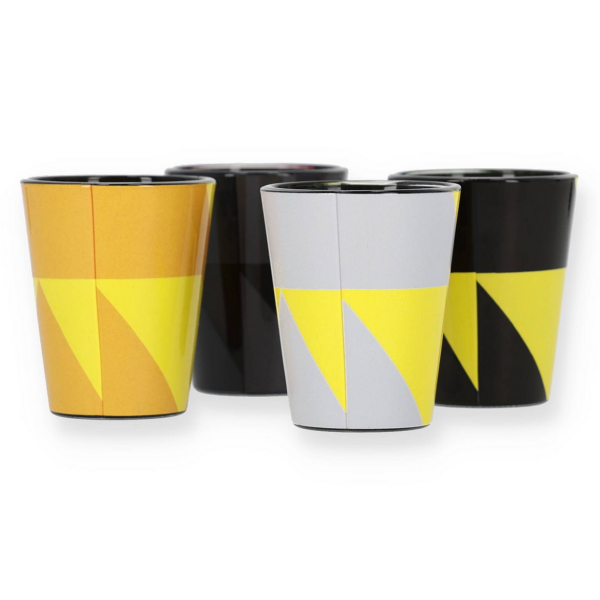 Borussia Dortmund BVB Schnapsgläser 4er-Set mit Logo verschiedene Designs