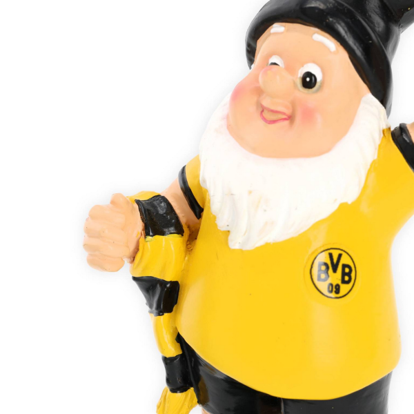 Borussia Dortmund BVB Gartenzwerg 3er-Set Polyresin Schwarz-Gelb