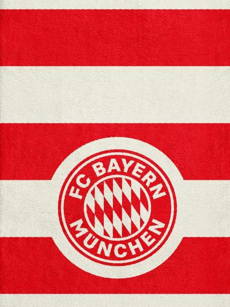 FC Bayern München Strandtuch Rot/Weiß 80x160 cm