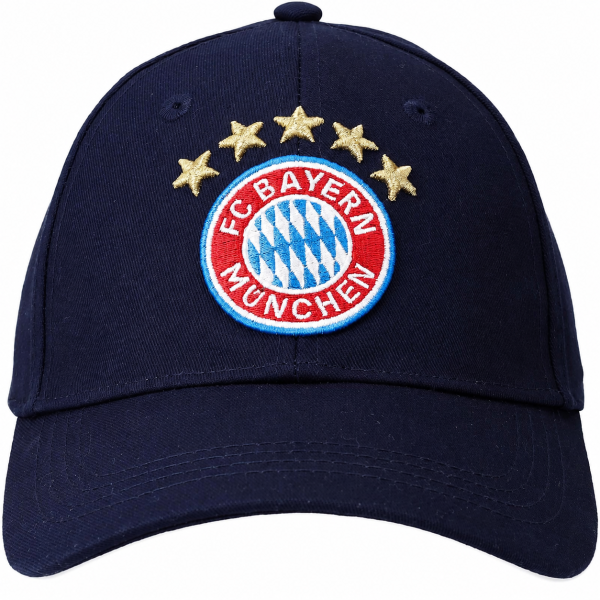 FC Bayern München Baseballcap Logo / NY Blau verstellbar