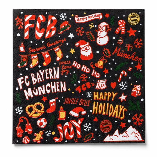FC Bayern München Servietten 20er-Set Winter Navy 33x33 cm